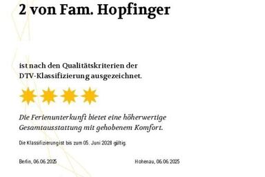 Ferienwohnung Hopfinger - Ferienwohnung 2 mit Südterrasse