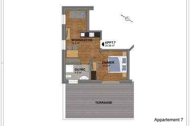 Apart Auszeit - Appartement mit 1 Schlafzimmer