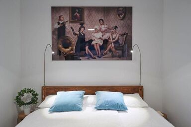 Ferienwohnung Halbturn - Fewo 1, Terrasse, Dusche/WC, Gartenseite