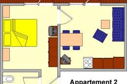 Gästehaus Brugger - Appartement für 2 Personen