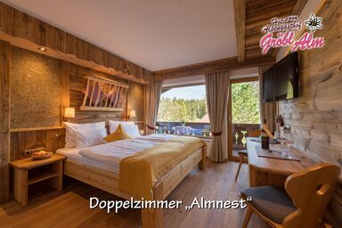 Gröbl-Alm, Alpengasthof/-hotel - Doppelzimmer Nord "Almnest" - mit Dusche/ WC