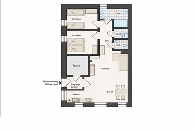 Urlaub in der Ziegelmühle - Ferienwohnung „Müller`s Liebe“