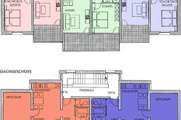 Holiday Appartements - T5:52m²WohnSchlafr.sep.Schlafr,Bad/sepWC