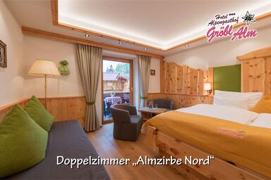 Gröbl-Alm, Alpengasthof/-hotel - Doppelzimmer Nord "Almzirbe"- mit Dusche/ WC