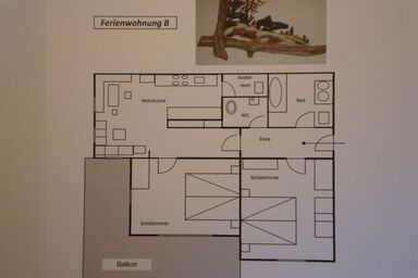 Spitzkofelhaus - Apartment/2 Schlafräume/Bad,WC "Typ B"