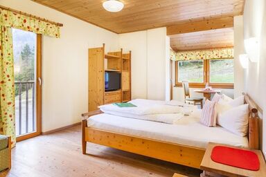 Bio-Berggasthof Bachrain - "Schwarzerberg" DZ mit Dusche, WC, Balkon