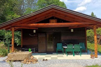Berghütte mit Privatem Naturschwimmteich - Berghütte mit Terrasse (1000 Kraut Haus)