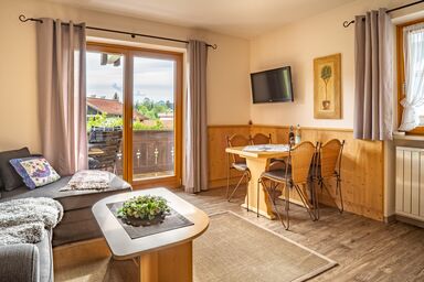 Gästehäuser Schwemmbauer - Zwei-Raum-Wohnung (7) Haus Resi, 50qm, Extra-Schlafzimmer, Küchenzeile, Balkon