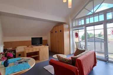 Appartementhaus Löwenzahn - Einraumappartement Nr. 5 (37qm) mit Glasfront zum Balkon