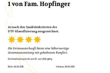 Ferienwohnung Hopfinger - Ferienwohnung 1 mit großem Westbalkon