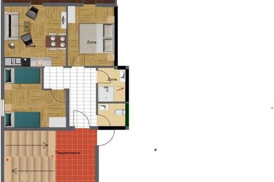 Haus Fabel - Wilhelmina Gunther-Zwanenburg - App. Igel, 2 Schlafzimmer, WC und Dusche getrennt