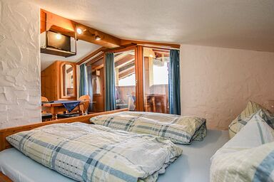 Hafnerlehen - Doppelzimmer Bergnest, mit Dusche und WC, Balkon