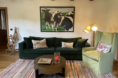Das Schusterhäusl - Ferienwohnung Yvonne 85 qm mit Terrasse und Garten, 1 separates Schlafzimmer