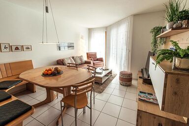 Haus Belvédère - Ferienwohnung mit Gartenterrasse, 1 Schlafzimmer