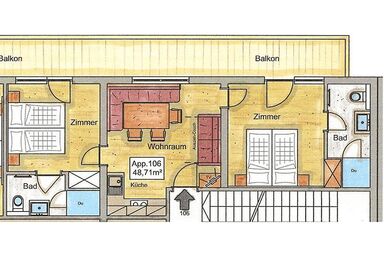 Staffnerhof Ferienwohnungen - Familie Hechl - 3-Zimmer FeWo (Nr. 106)