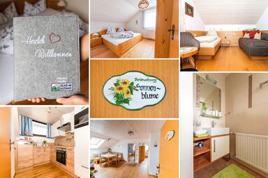 Ferienhof Kandler - Ferienwohnung Sonnenblume/3 Schlafräume/Dusche/WC