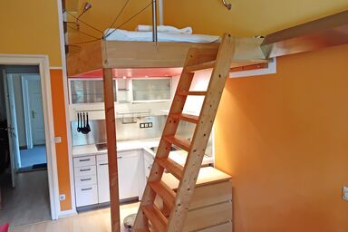 ciao-aschau Haus Burg Ap102 Biedermann - Ferienwohnung Wohn- und Schlafraum mit Hochbett, 20 qm, App. 102