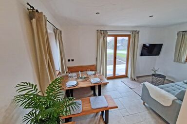 Bauernhofchalet Geigerhof - Ferienhaus Bauernhofchalet - wohnen auf zwei Etagen mit Südterrasse und Garten