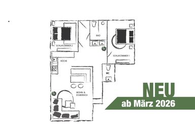 Ferienwohnung Hebenstreitmühle - Ferienwohnung Hebenstreitmühle, 75 m², 2 SZ, DU/WC
