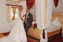 Arberschutzhaus - Hochzeitszimmer mit Himmelbett