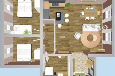ferienhofEICHENBERG - Ferienwohnung 5 (85qm) für bis zu 5 Personen