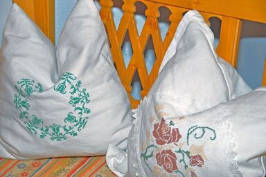 Taffenreutherhof - Ferienwohnung Lavendel mit 1 separatem Schlafzimmer, Wohnraum mit Küche