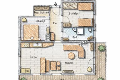 Ferienwohnungen Hopfgarten - Nr. 2 | Retro trifft Tirol – modern eingerichtet