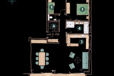 Neusacherhof, Hotel - Panoramaappartement Morgenrot - ohne Verpflegung