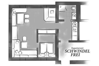 Naturel Hoteldorf SCHÖNLEITN - Appartement Schwindelfrei