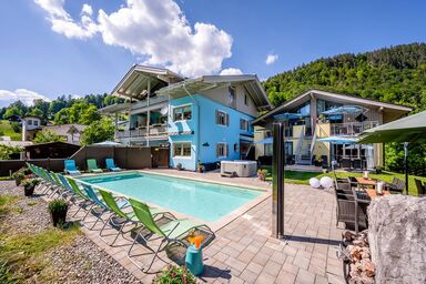 Ferienparadies Alpenglühn - Familienzimmer New Eagles Nest, mit Balkon Dusche und WC