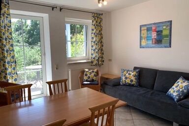 Pension im Vorhof - Ferienwohnung "Lavendel" (60qm) (behindertengerecht) im Erdgeschoss, für bis zu 4 Personen, 1 Doppelbett und 1 Stockbett