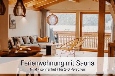 Ferienwohnungen Scholl - Wohnung 4 - sonnenhut - 3 Schlafz. - 150 qm- Sauna