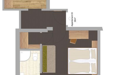 Edelweiss Apartment - Apart 2.3 1 Schlafraum
