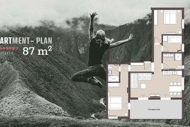 WalserART - ApARTment 7 - 3 Schlafräume, 2 DU/WC, Südterrasse