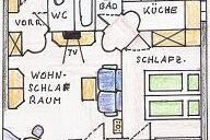 Haus Heidi - Apartment"1"/1 Schlafraum/Bad, WC, "1"