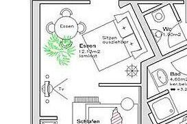 Hotel garni Rösslhof - Apartment/Wohn-Schlafraum/Bad, WC