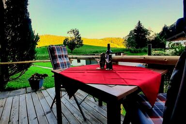 Fronwieshof Ferienwohnungen - Feldkasten Watzmannblick, 1-2 Personen, 47 qm, Wohnschlafzimmer, Terrasse, Bergblick, W-LAN