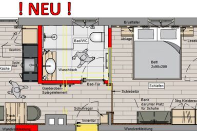 Appartements - Fewo - Chalet Hochödlehen - Appartement Kehlstein für 2 Personen, 38qm mit Balkon