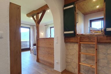 Fuchsbauernhof - Ferienwohnung Staufen 45 qm, 1 Schlafzimmer, Wohnküche, Balkon