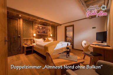 Gröbl-Alm, Alpengasthof/-hotel - Doppelzimmer Nord ohne Balkon "Almnest"