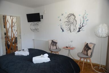 Pension Eule - Doppelzimmer 8 mit Balkon