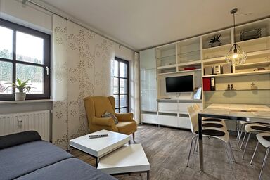 Gschwendtnerhof App14 Ludes-Ennen - Maisonette-Ferienwohnung 56 qm ein separates Schlafzimmer, zwei Badezimmer und Balkon, App. 14