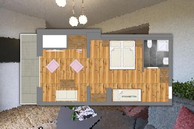 Berghotel Lämmerhof - Familienzimmer, Dusche, WC, Balkon