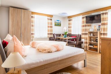 Macheiner, Tonimörtlhof - Apartment Mitterberg/Wohn-Schlafraum/Dusche, WC