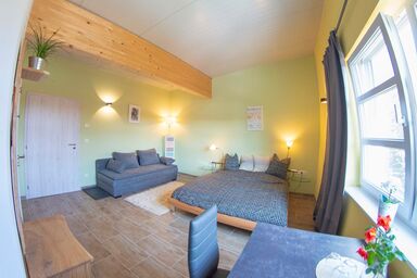 Hippo-Campus - Urlaub am Pferdehof - Ranchzimmer mit Ausziehcouch