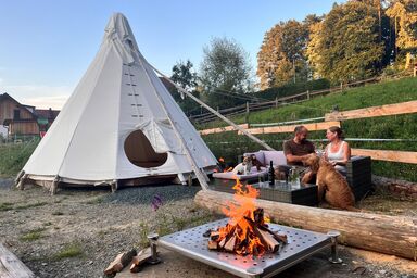 Tipi-Glamping am Gut Kunterbunt - Tipi (ohne Verpflegung)