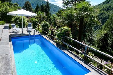 Chalet Mergoscia - Freistehendes Chalet mit Pool und Garten am Rande eines malerischen Bergdorfes im Verzascatal
