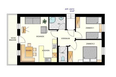 Niedermoser, Haus - Apartment/2 Schlafräume/Du od. Bad, WC