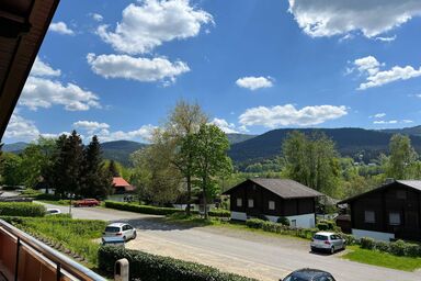 Feriendorf im Bayerischer Wald - Hundefreundliche 75 m² Ferienwohnung mit Balkon und Bergblick – Platz für 5 Personen + Baby