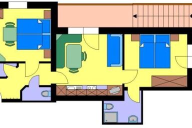 Haus Sunflower - Appartement Typ B (4-5 Personen/2 SZ)